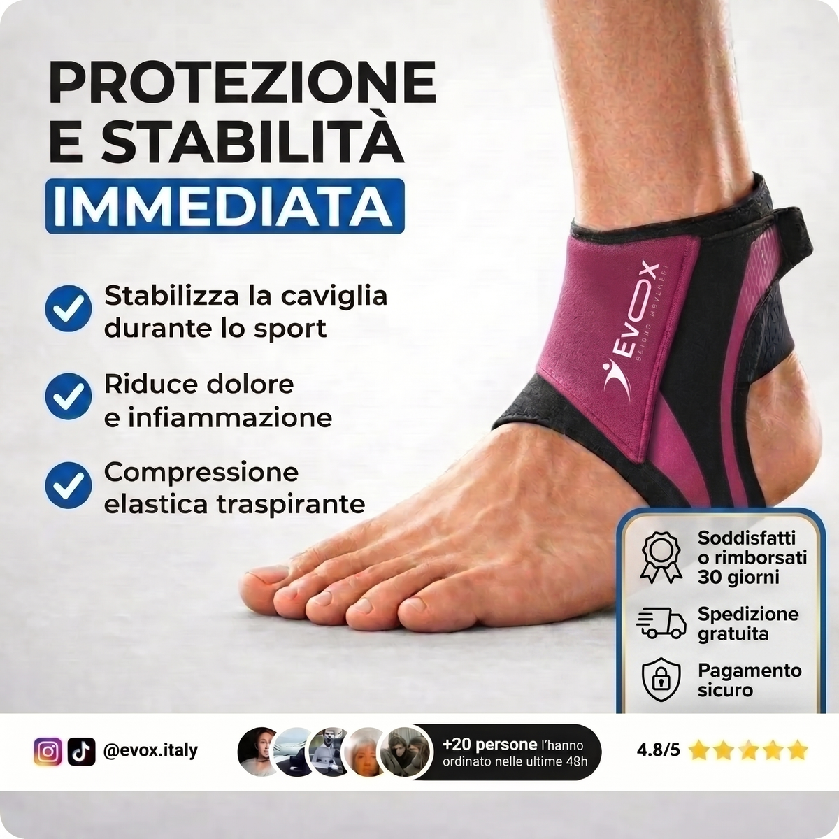 EVOX™ Cavigliera Sportiva Pro